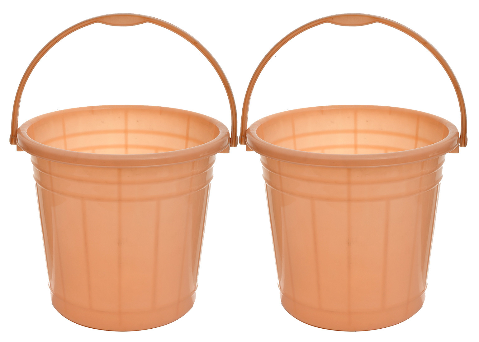 Kuber Industries Multipurposes Plastic Bucket For Bathing Home Cleaning & Storage Purpose, 30Ltr. (Peach)-47KM01225