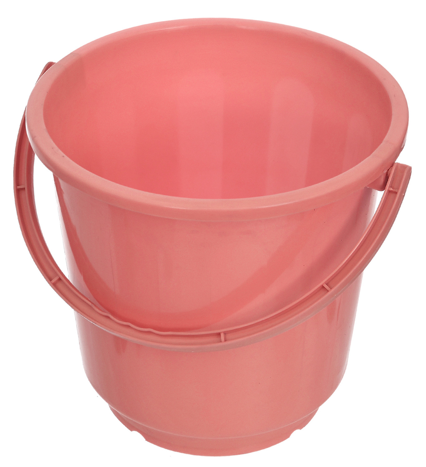 Kuber Industries Multipurposes Plastic Bucket For Bathing Home Cleaning & Storage Purpose With Lid, 16Ltr. (Pink)-47KM01169