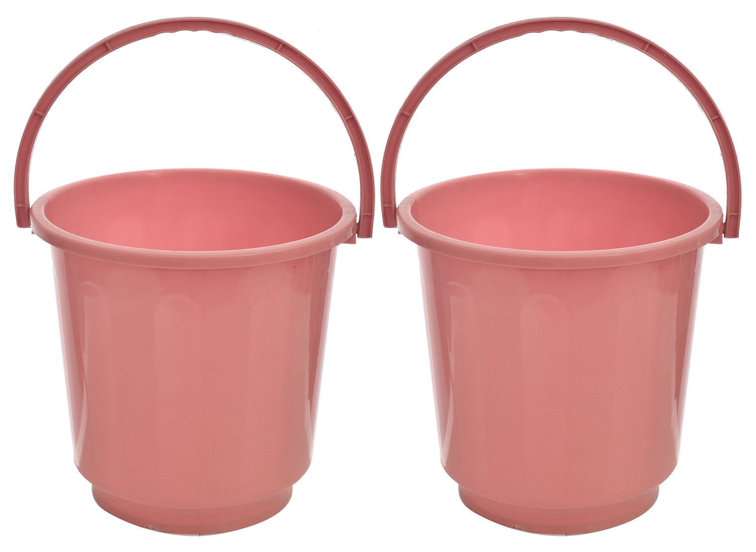 Kuber Industries Multipurposes Plastic Bucket For Bathing Home Cleaning & Storage Purpose With Lid, 16Ltr. (Pink)-47KM01169