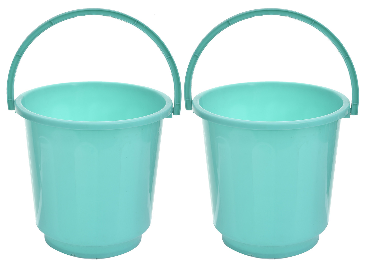 Kuber Industries Multipurposes Plastic Bucket For Bathing Home Cleaning & Storage Purpose With Lid, 16Ltr. (Green)-47KM01177
