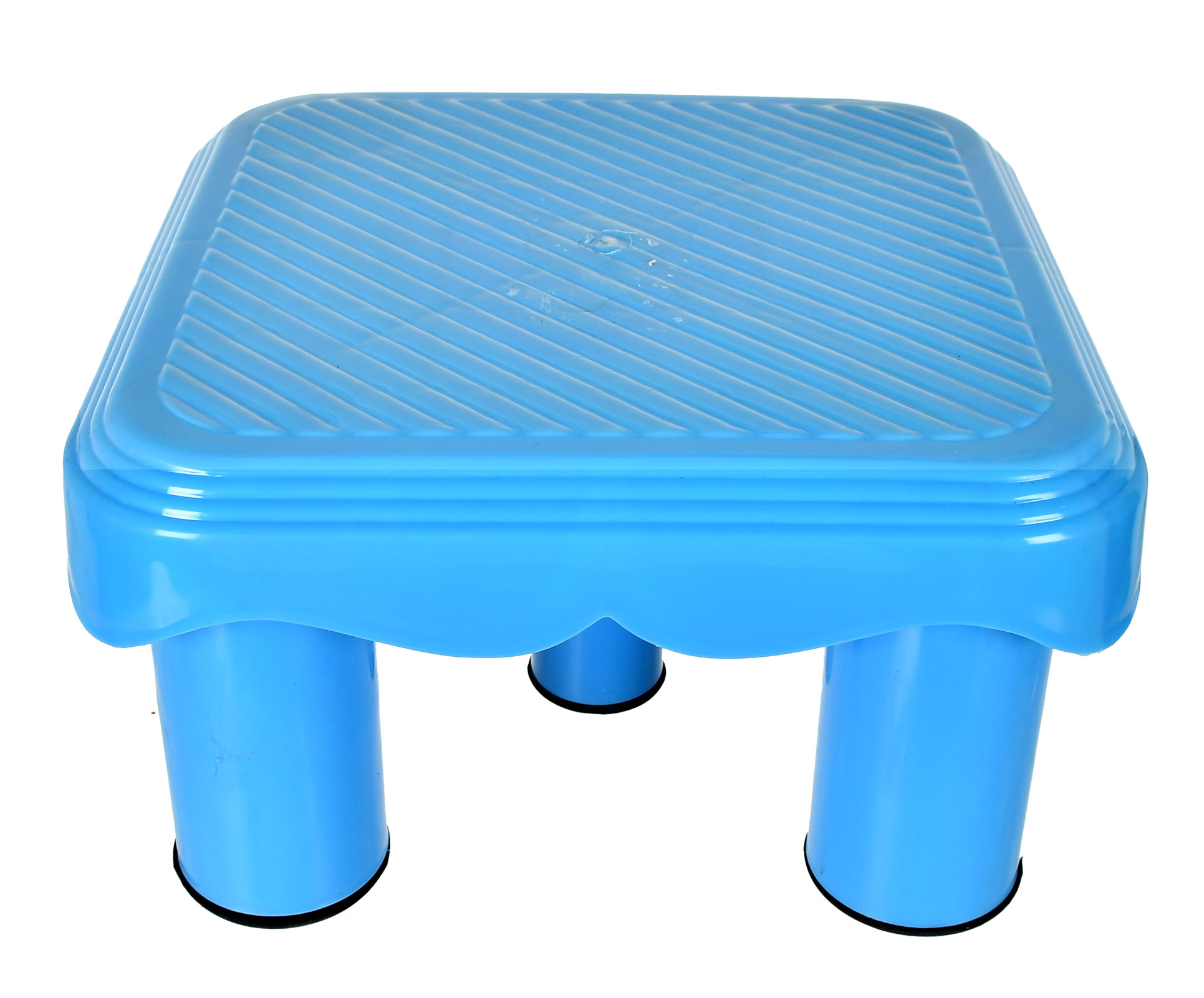 Kuber Industries Multipurposes Plastic Seating Stool/Patla (Blue)