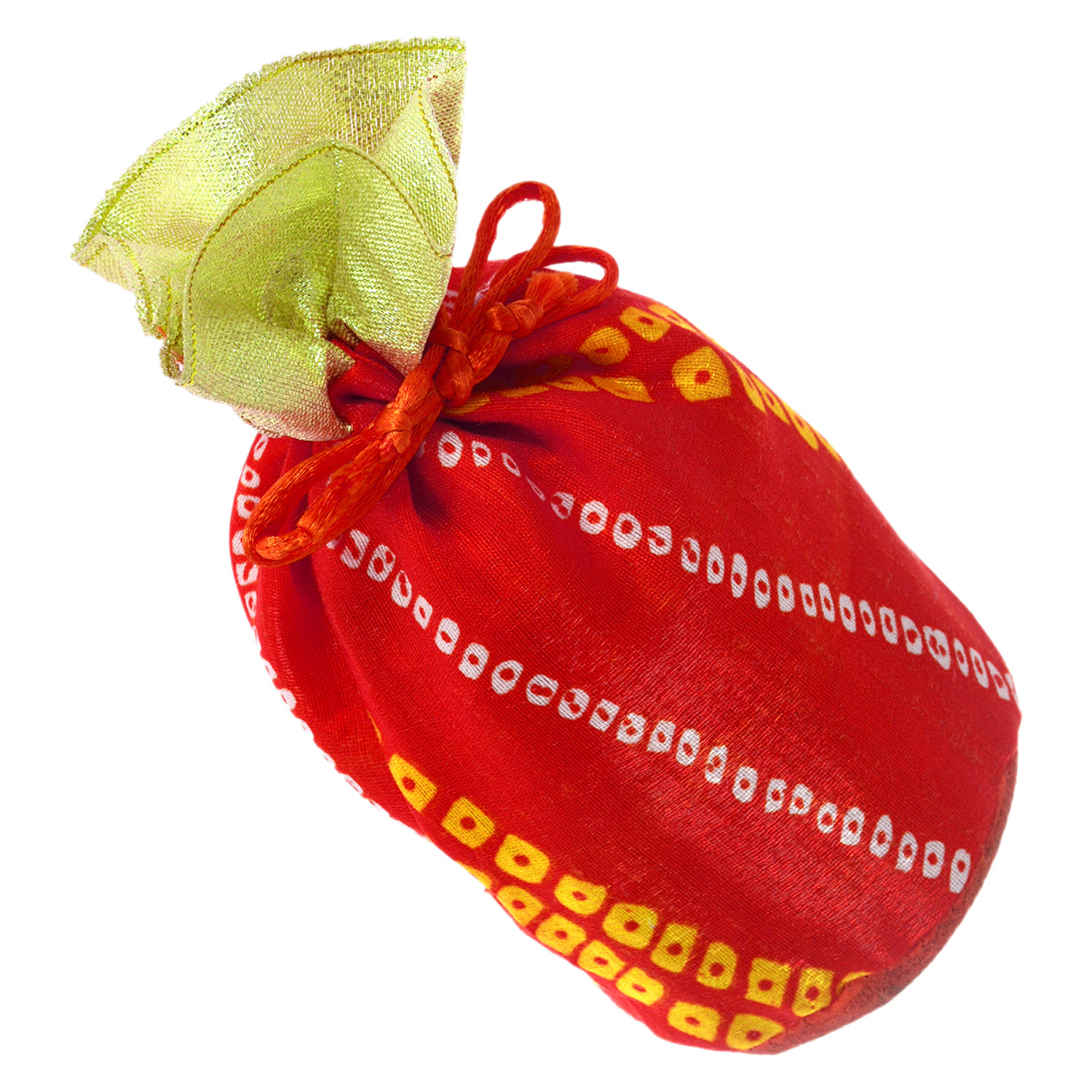 Kuber Industries Multiuses Bandhej Print Potli Bag for women With Drawstring (Assorted)