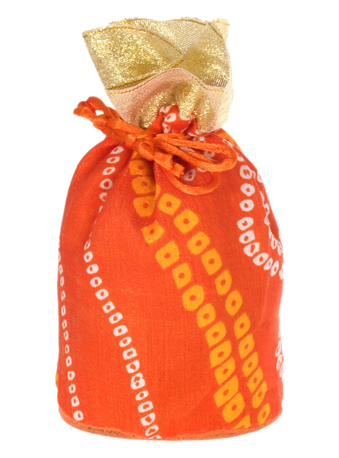 Kuber Industries Multiuses Bandhej Print Potli Bag for women With Drawstring (Assorted)