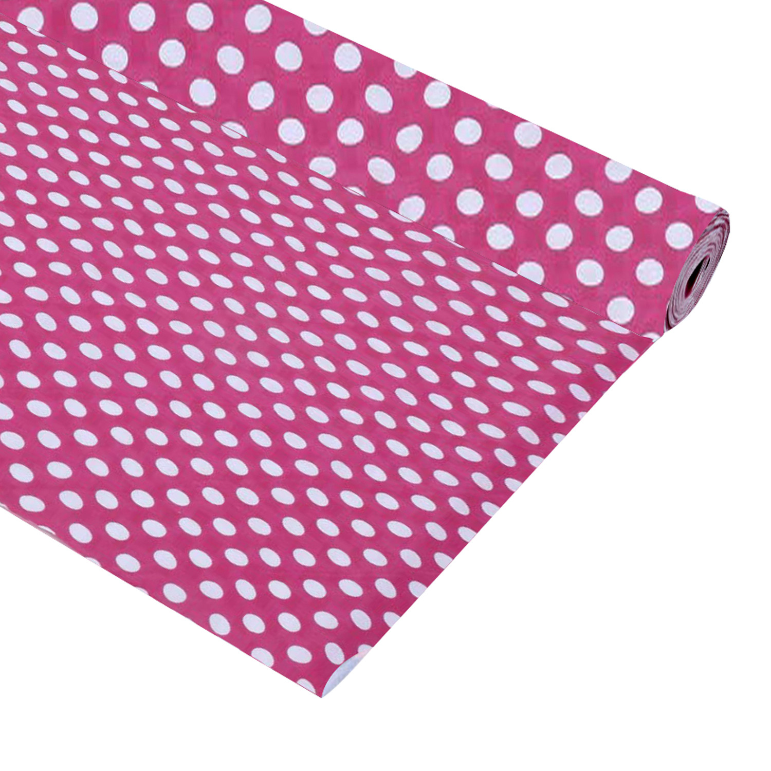 Kuber Industries Multiuses Dot Print Shelf Liners for Kitchen Shelves, cupboards, Wardrobe, Drawer, 10 Mtr (Pink)