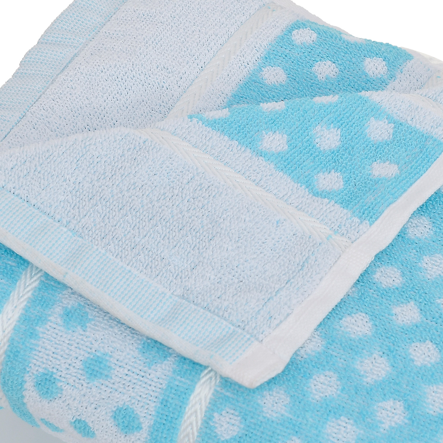 Kuber Industries Multiuses Dot Printed Soft Cotton Bath Towel, 30