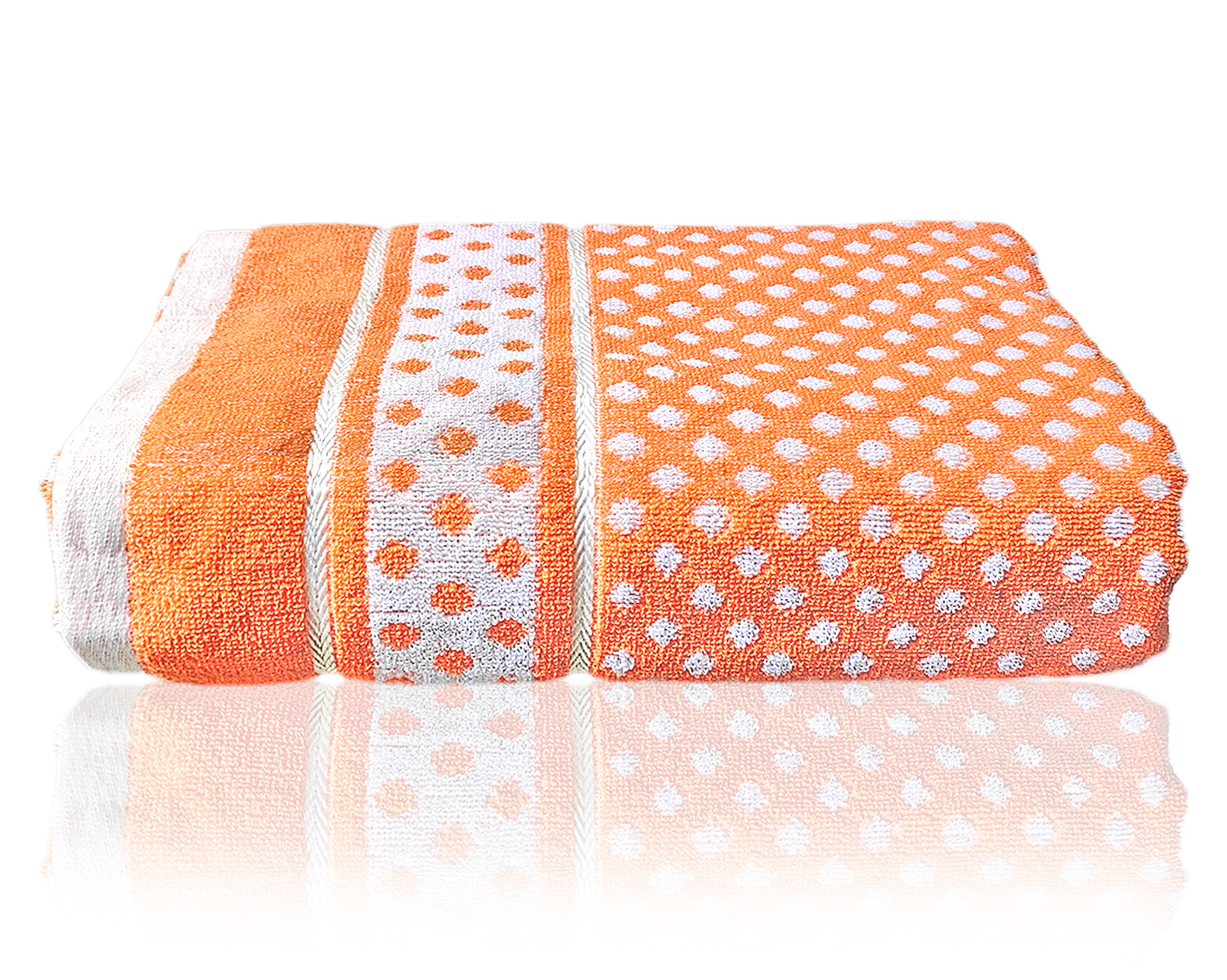 Kuber Industries Multiuses Dot Printed Soft Cotton Bath Towel, 30
