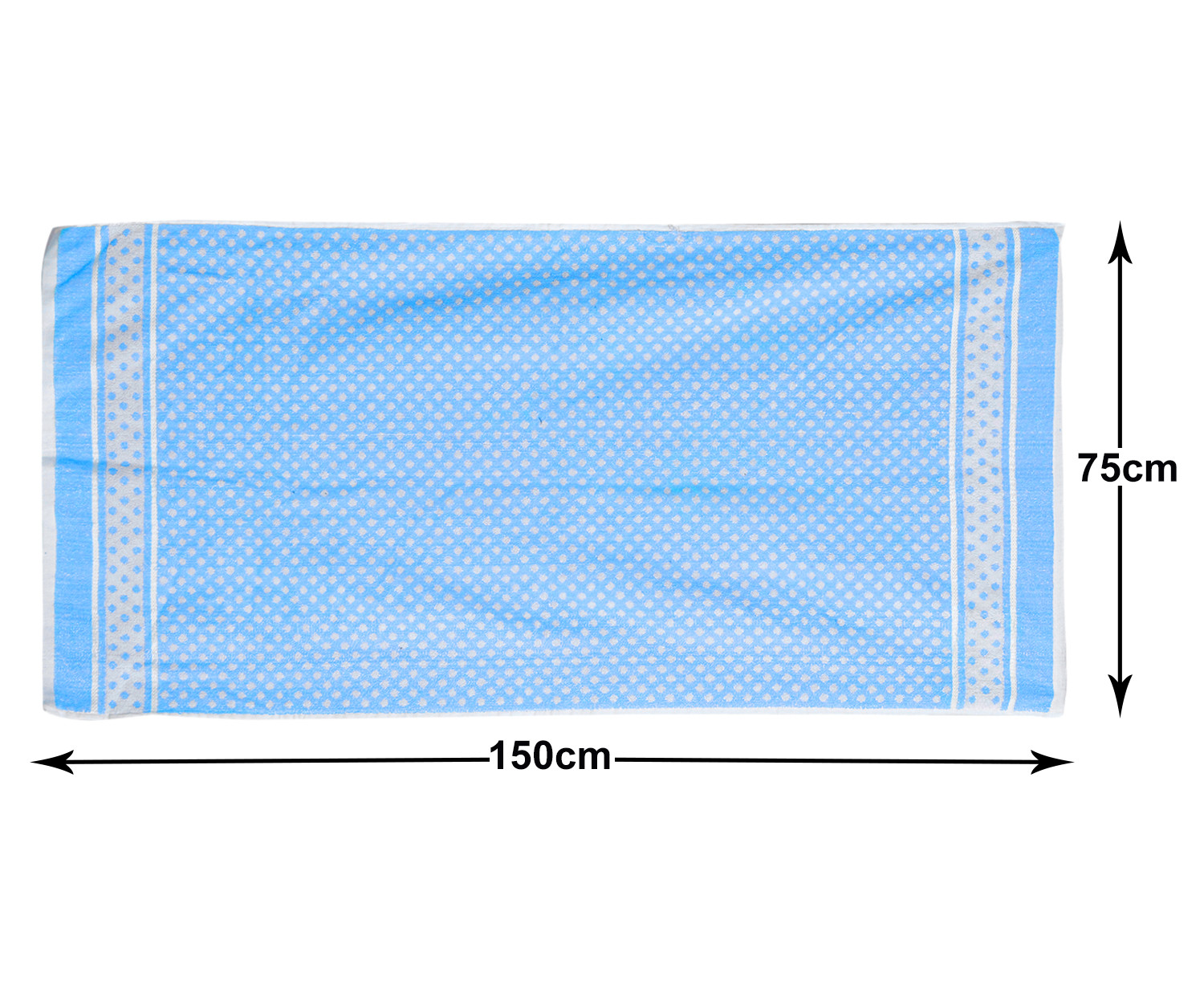 Kuber Industries Multiuses Dot Printed Soft Cotton Bath Towel, 30