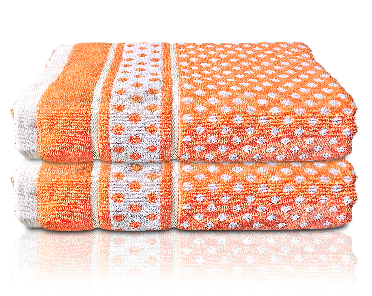 Kuber Industries Multiuses Dot Printed Soft Cotton Bath Towel, 30