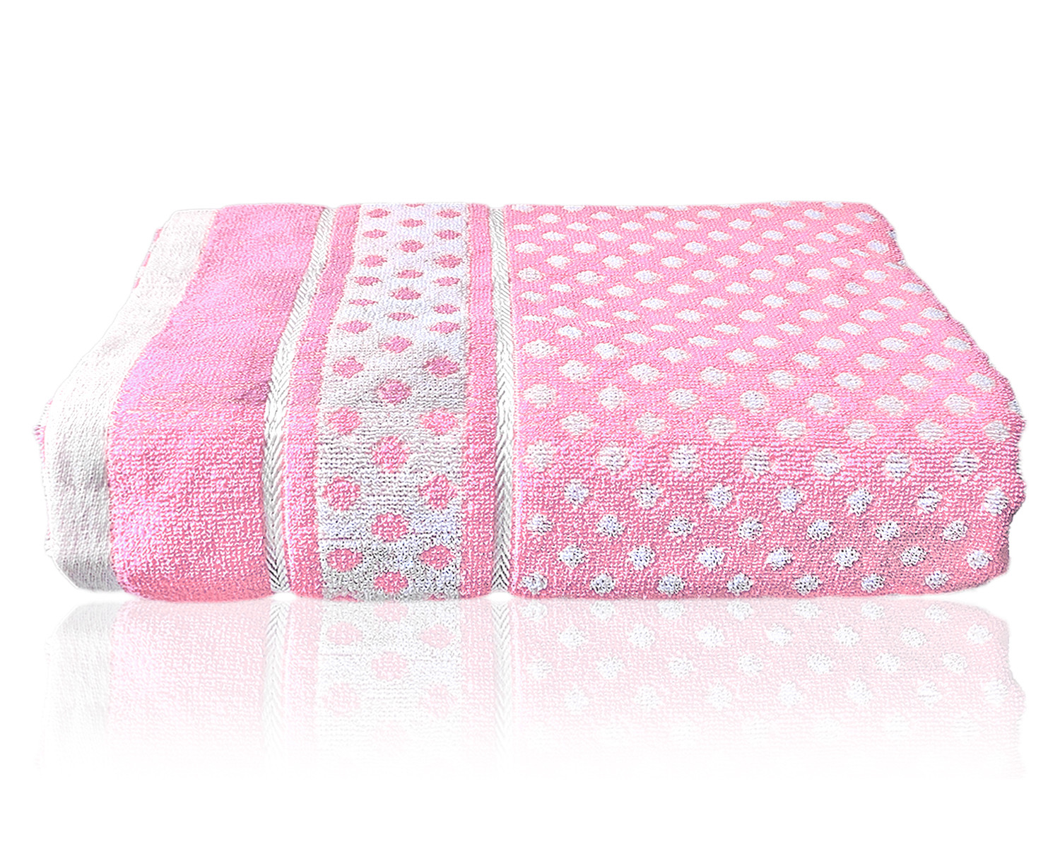 Kuber Industries Multiuses Dot Printed Soft Cotton Bath Towel, 30