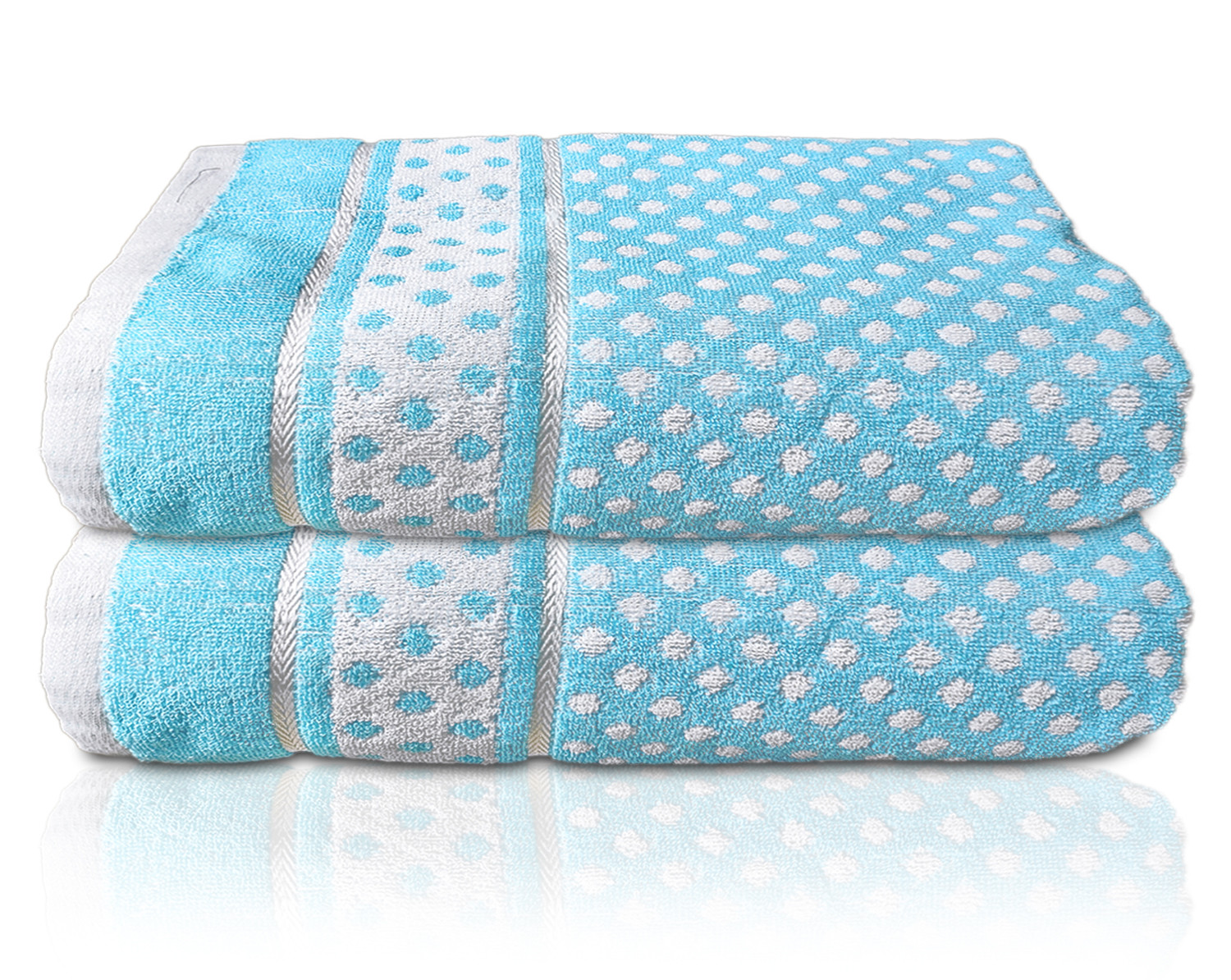 Kuber Industries Multiuses Dot Printed Soft Cotton Bath Towel, 30