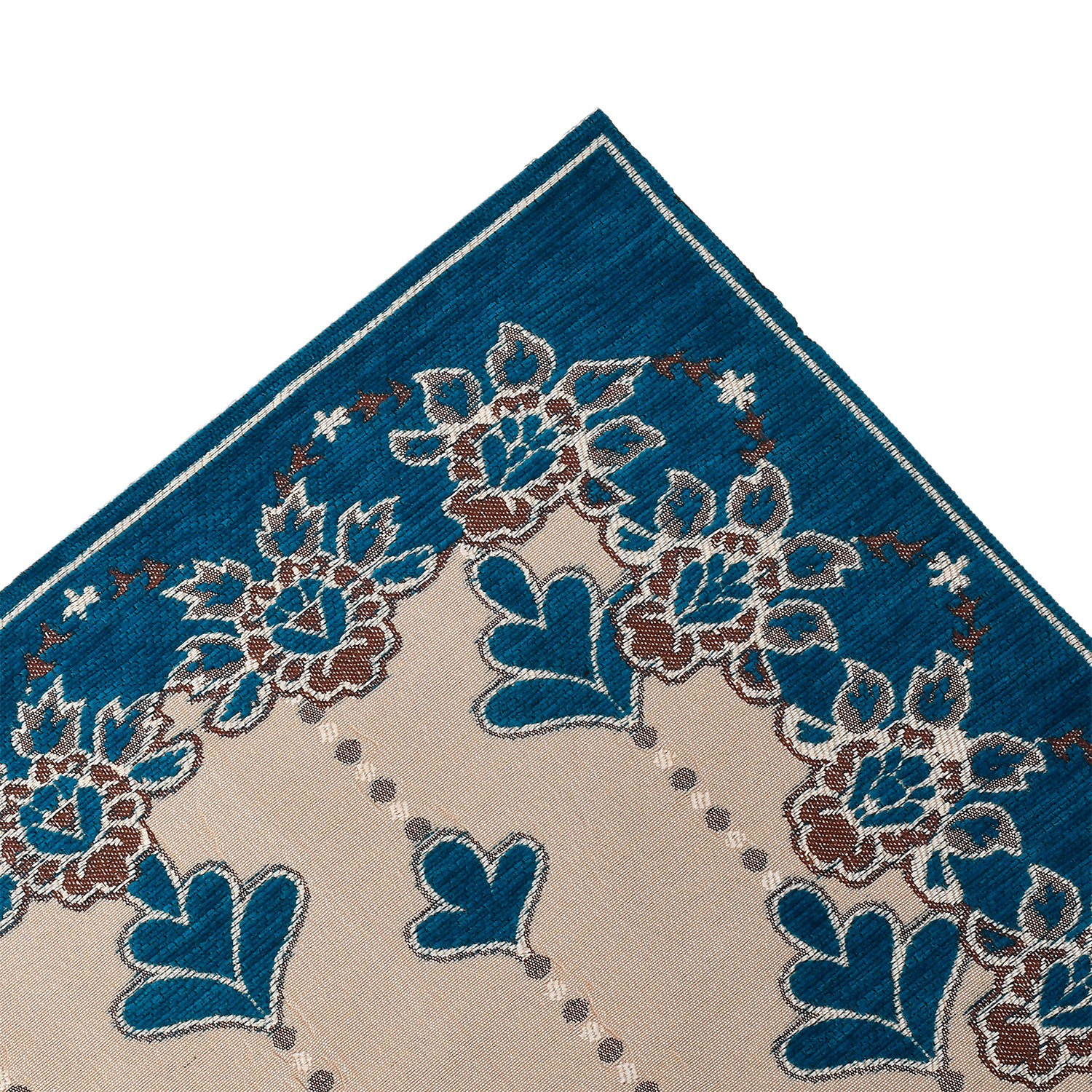 Kuber Industries Multiuses Floral Print Rectangular Cotton Table Runner for Dining and Center Table (Green)