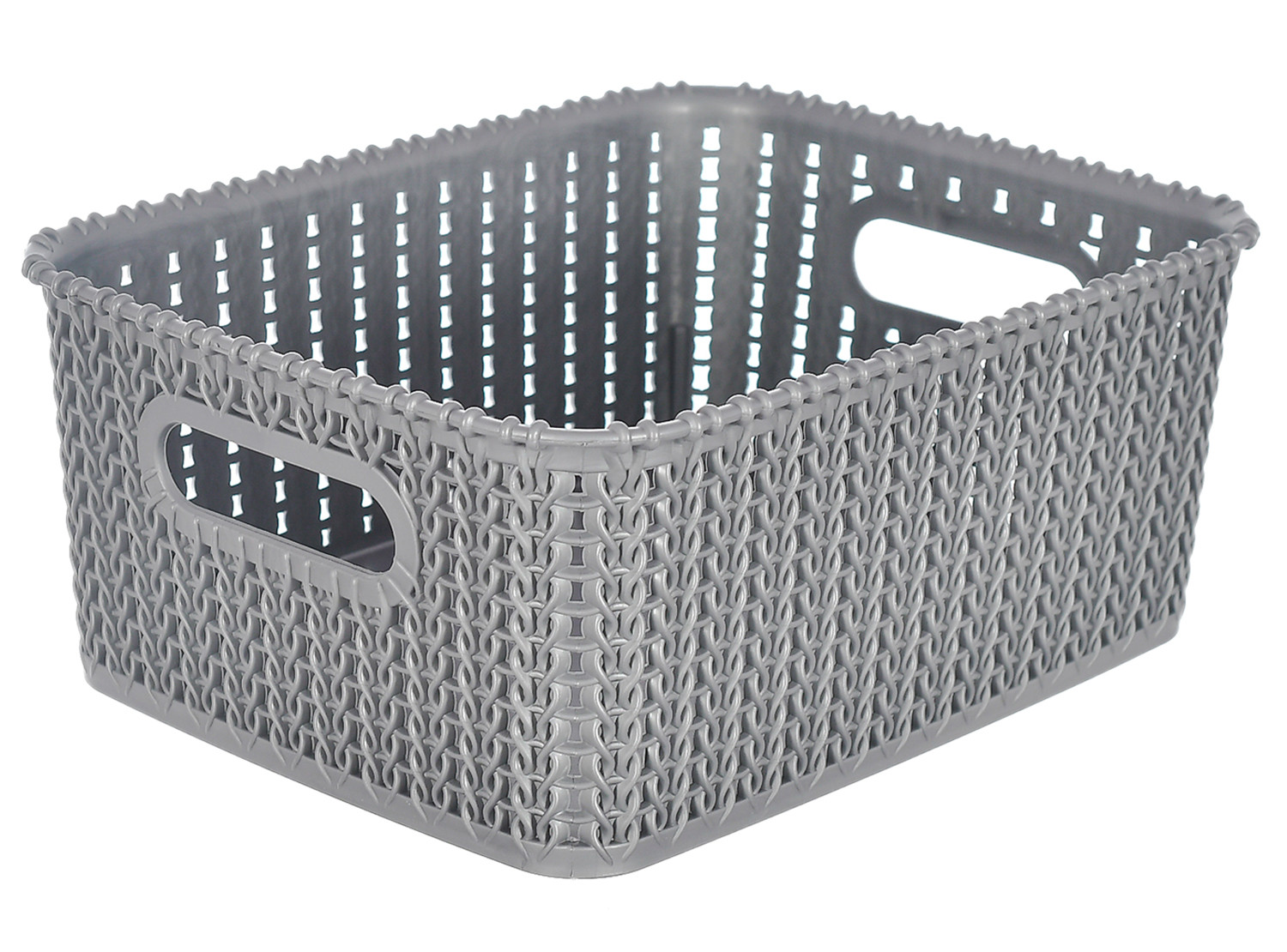 Kuber Industries Multiuses Large M 20 Plastic Tray/Basket/Organizer Without Lid (Grey) -46KM093