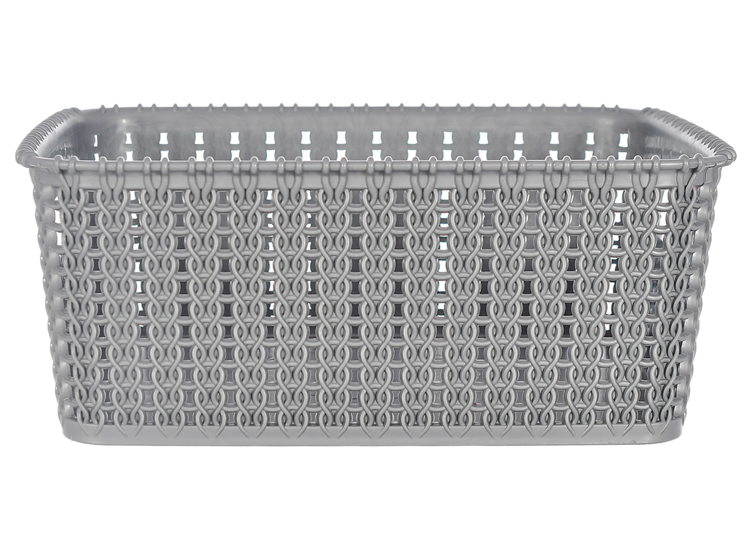 Kuber Industries Multiuses Large M 20 Plastic Tray/Basket/Organizer Without Lid (Grey) -46KM093