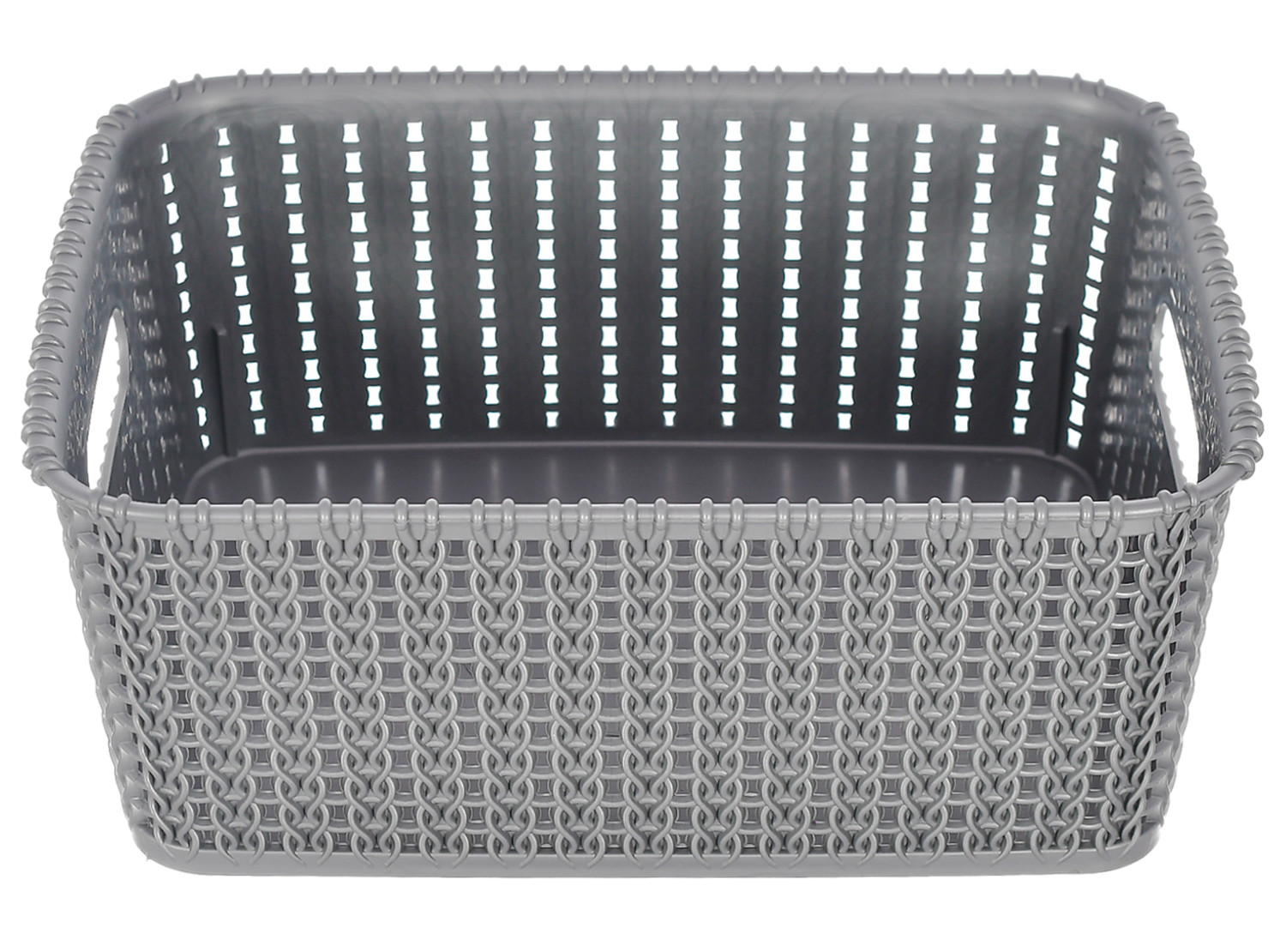 Kuber Industries Multiuses Large M 20 Plastic Tray/Basket/Organizer Without Lid-(Grey & Brown) -46KM0101