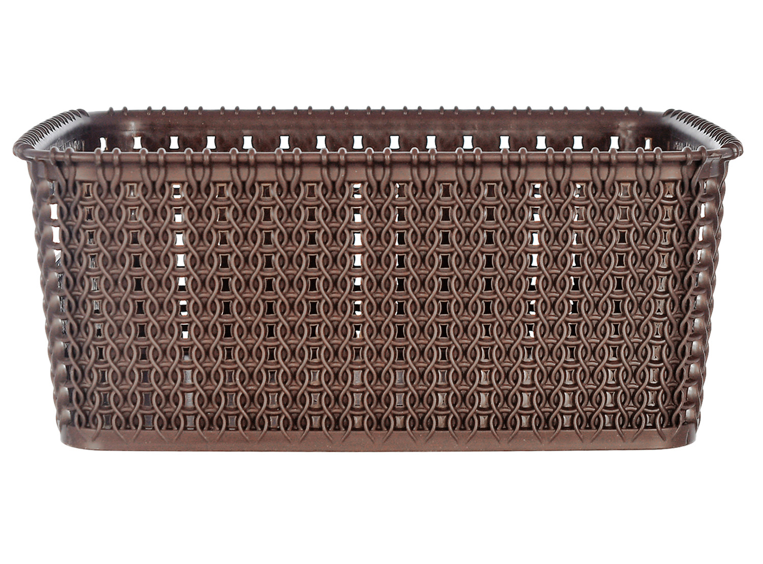Kuber Industries Multiuses Large M 20 Plastic Tray/Basket/Organizer Without Lid-(Grey & Brown) -46KM0101