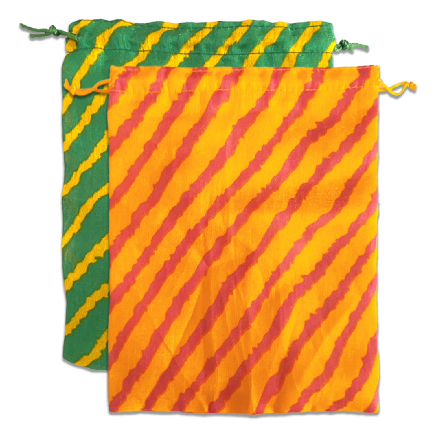 Kuber Industries Multiuses Lehriya Print Potli Bag for women With Drawstring (Assorted)