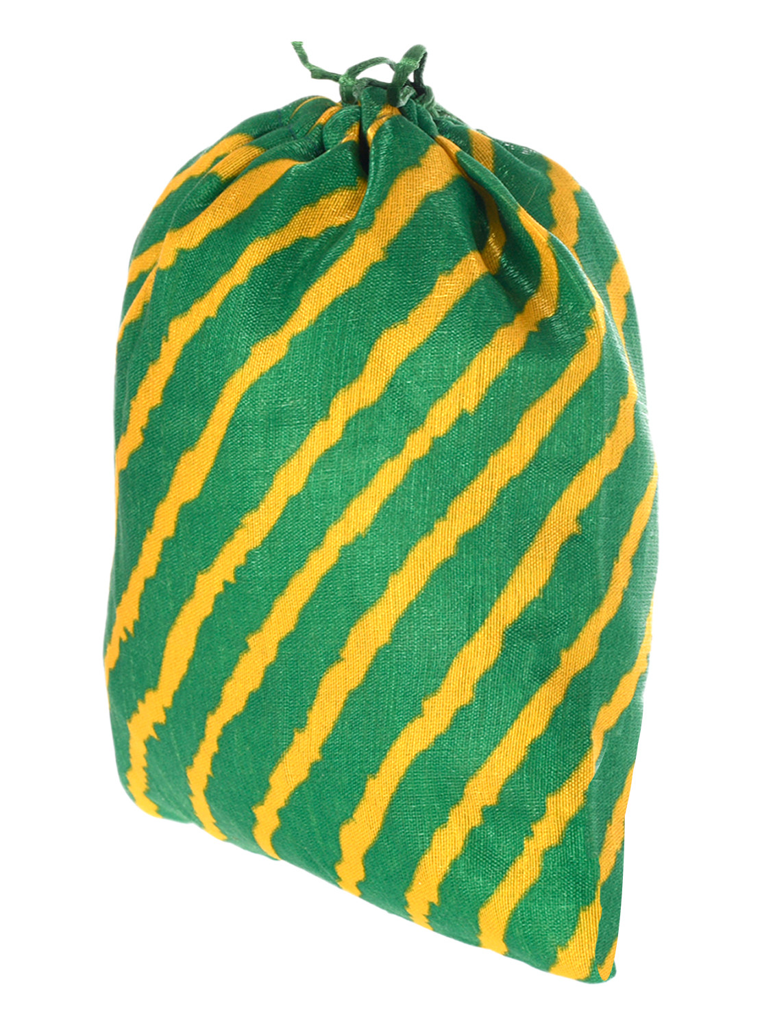 Kuber Industries Multiuses Lehriya Print Potli Bag for women With Drawstring(Green)