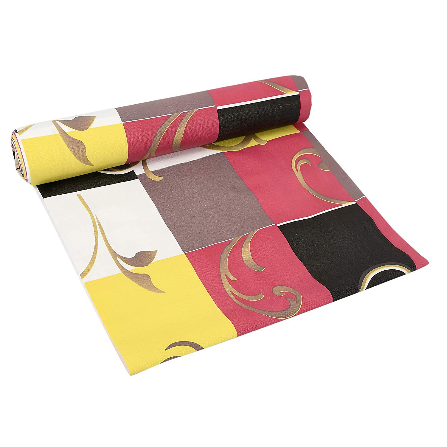 Kuber Industries Multiuses Multicheck Print Shelf Liners for Kitchen Shelves, cupboards, Wardrobe, Drawer, 10 Mtr (Multicolour)