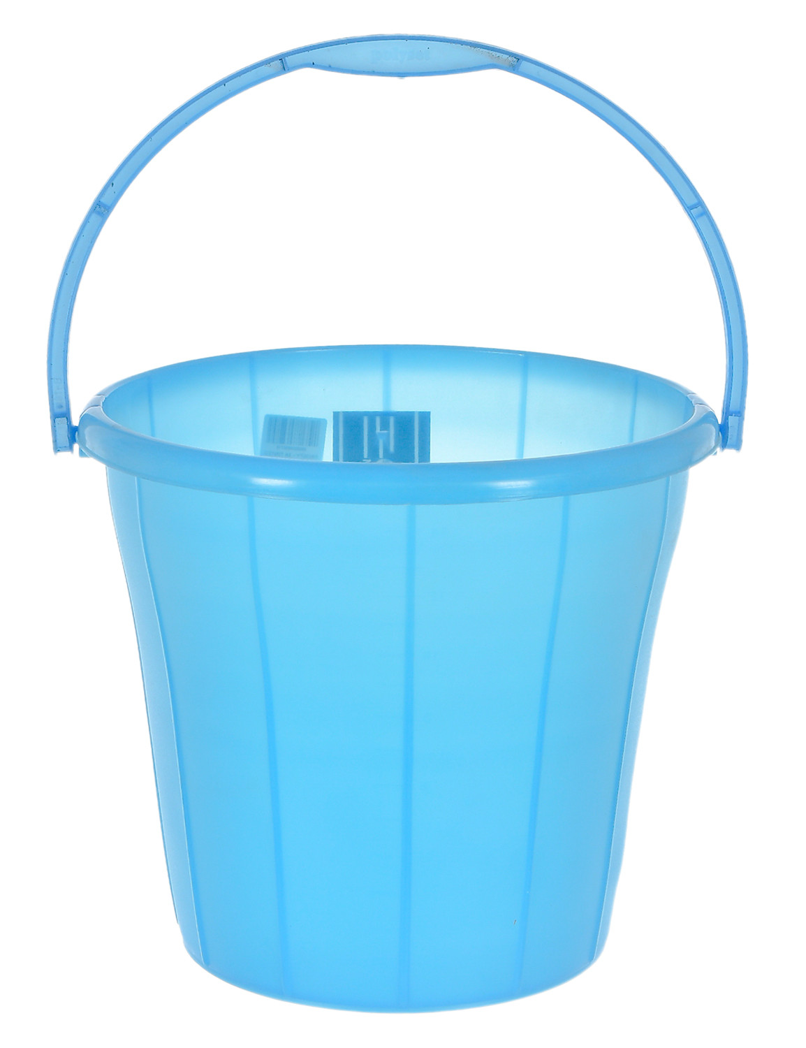 Kuber Industries Multiuses Plastic Bucket With Handle & Measuring Scale, 16 litre (Blue)-46KM0327