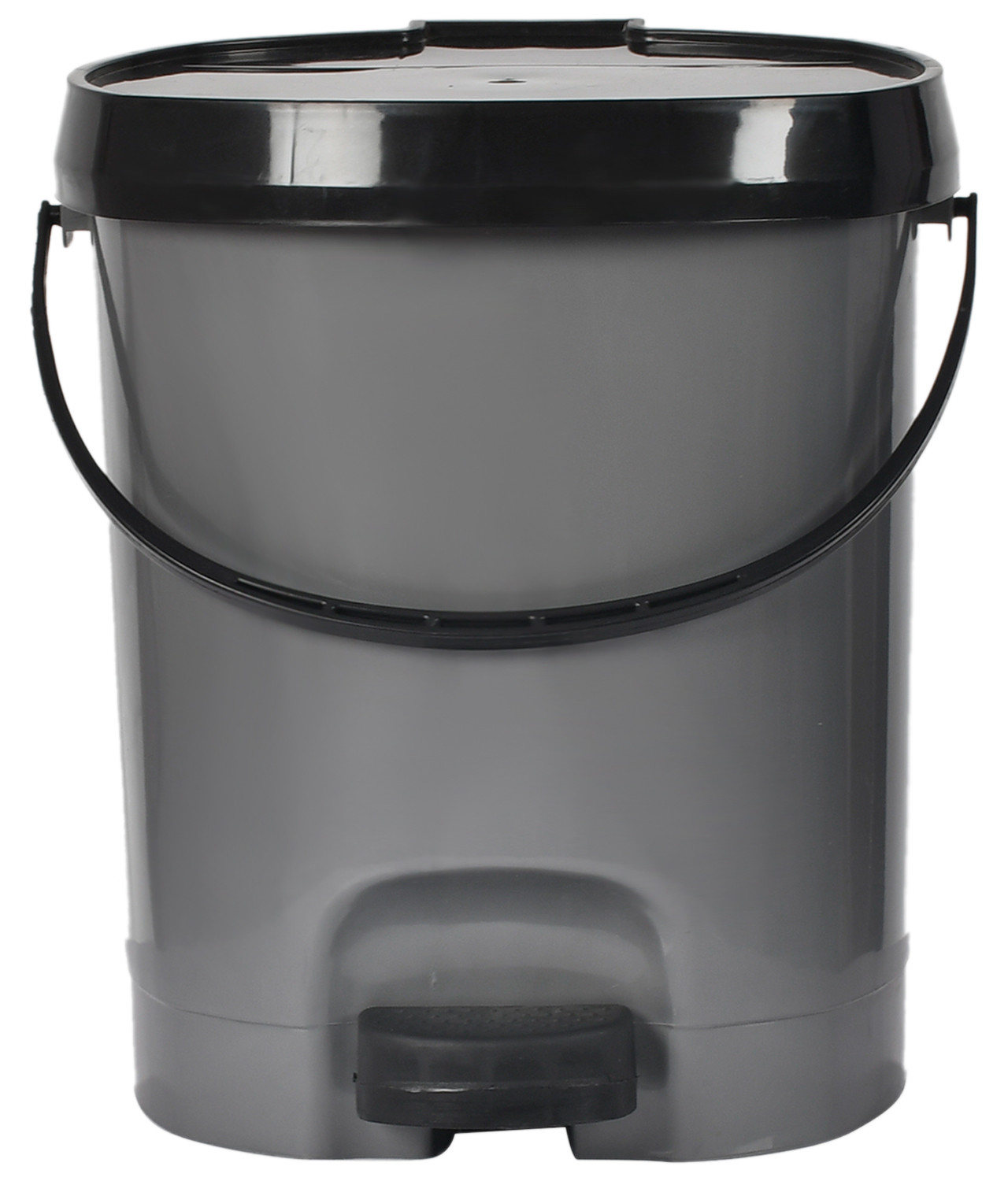 Kuber Industries Multiuses Plastic Pedal Dustbin, Waste Bin, Trash Can With Detachable Bucket, 10 Litre- Pack of 2 (Blue & Grey)-47KM0733