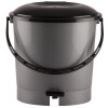 Kuber Industries Multiuses Plastic Pedal Dustbin, Waste Bin, Trash Can With Handle, 7 Litre (Grey)-47KM0753