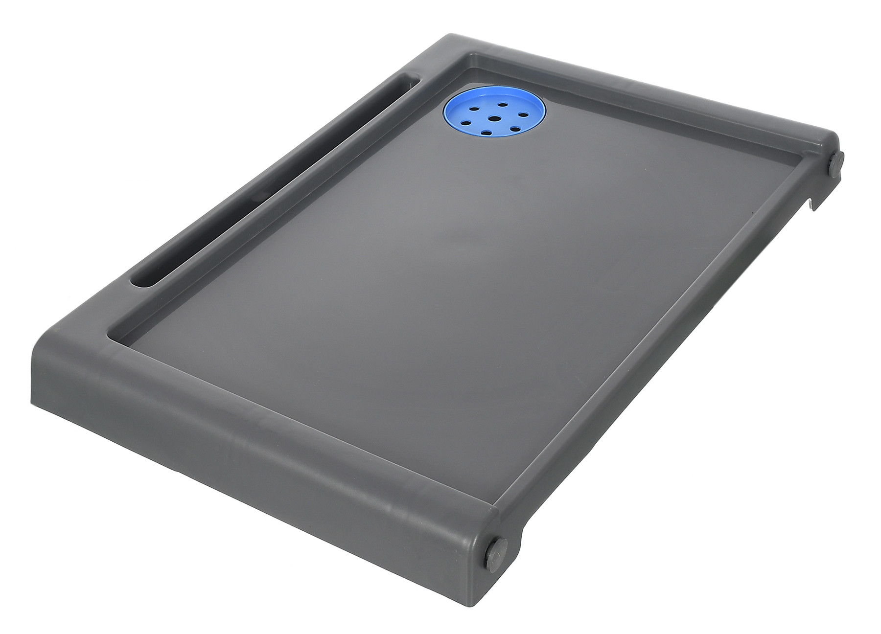 Kuber Industries Multiuses Plastic Study DeskLaptop Table With Pencil Stand For Home  Office Grey
