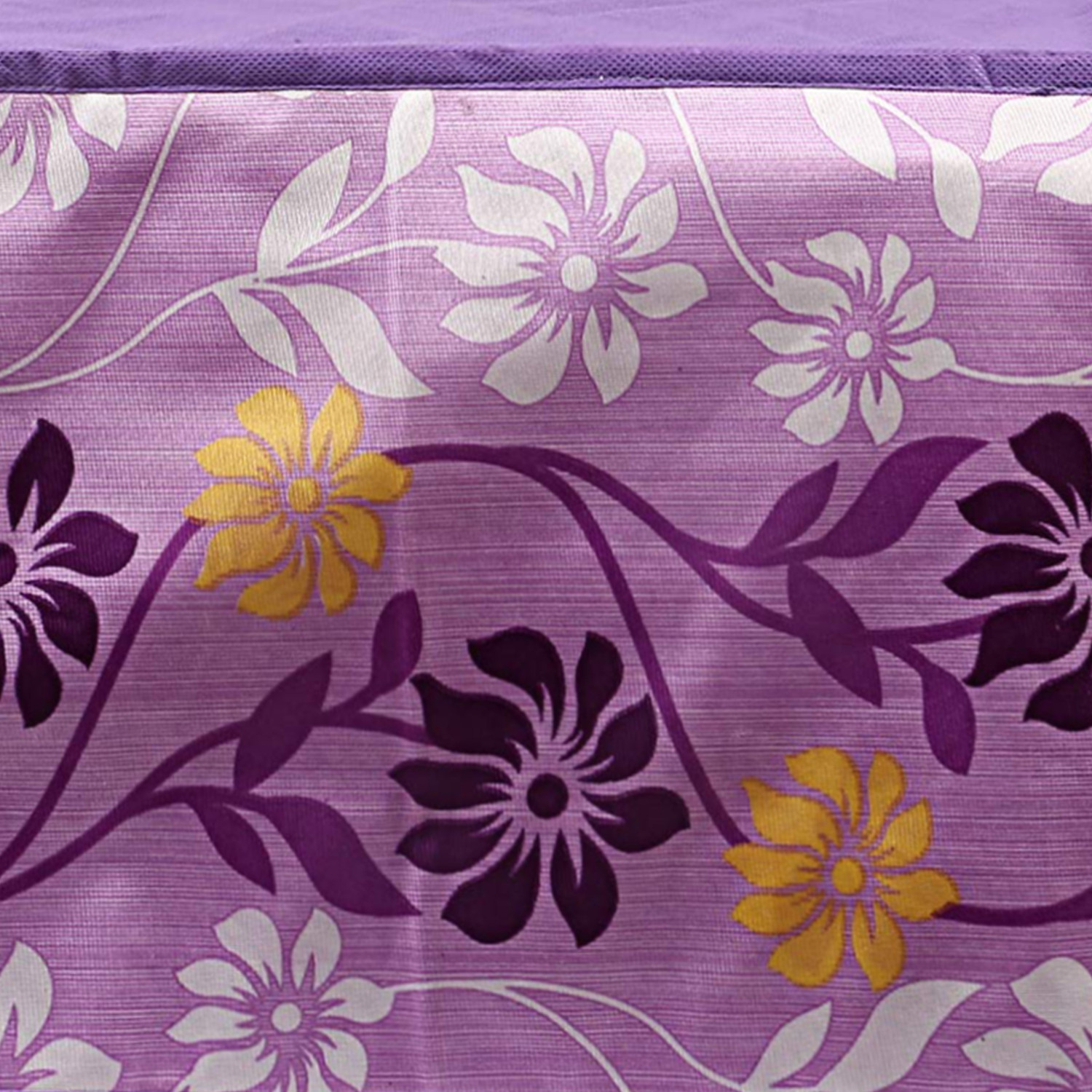 Kuber Industries Multiuses Polyester Floral Print Microwave Oven Cover For Home & Kitchen 20 Ltr. (Purple)