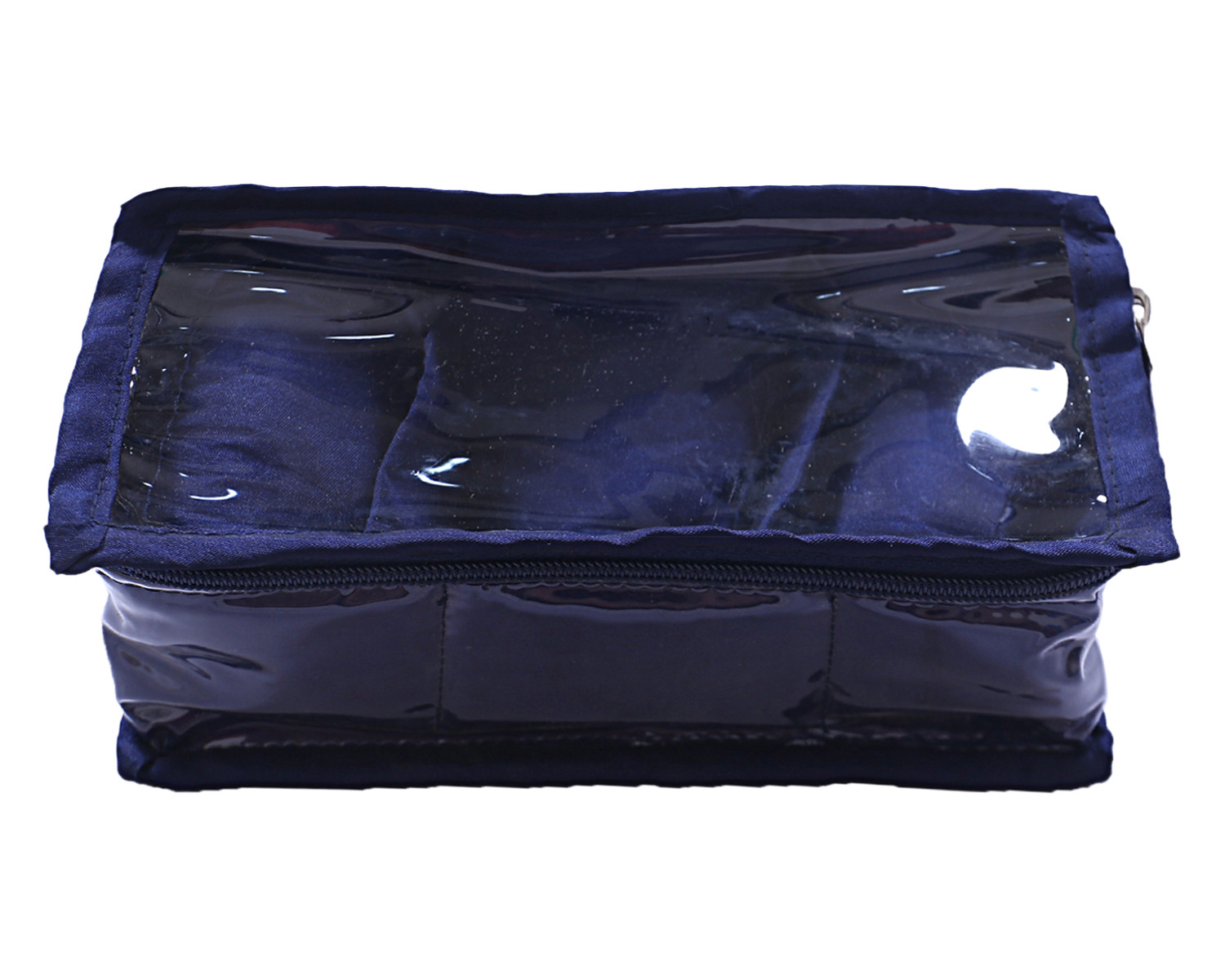 Kuber Industries Multiuses PVC Laminate 3 Case Watch Organizer/Bracelet Organizer For Watches, Bracelet (Blue)