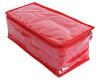 Kuber Industries Multiuses PVC Laminated Jewellery Locker Organizer With 4 Pouches (Red)