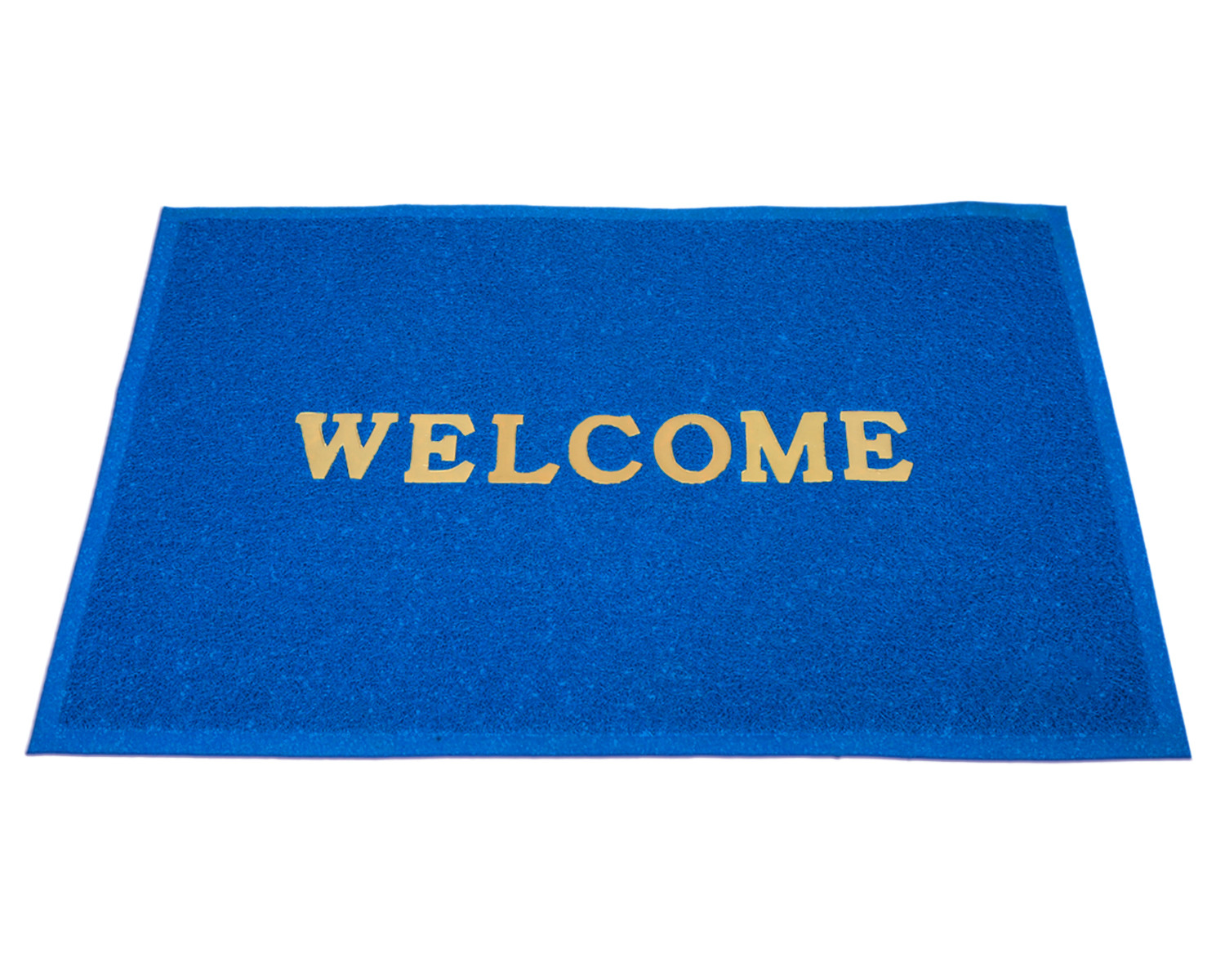 Kuber Industries Multiuses Rubber Anti Slip Welcome Door Mat For Home, Bedroom & Bathrooom (Blue)