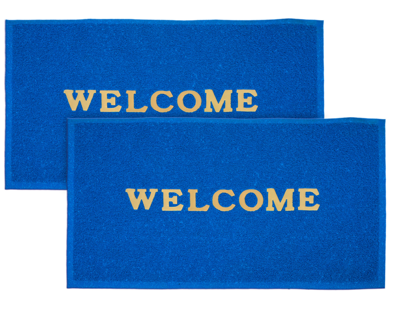 Kuber Industries Multiuses Rubber Anti Slip Welcome Door Mat For Home, Bedroom & Bathrooom (Blue)