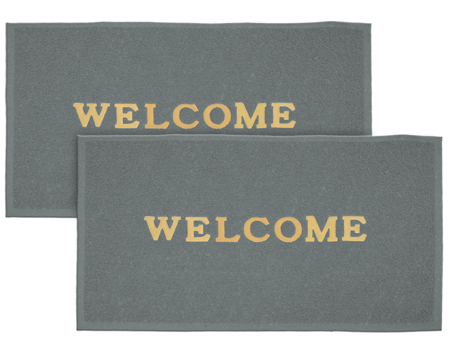 Kuber Industries Multiuses Rubber Anti Slip Welcome Door Mat For Home, Bedroom & Bathrooom (Grey)