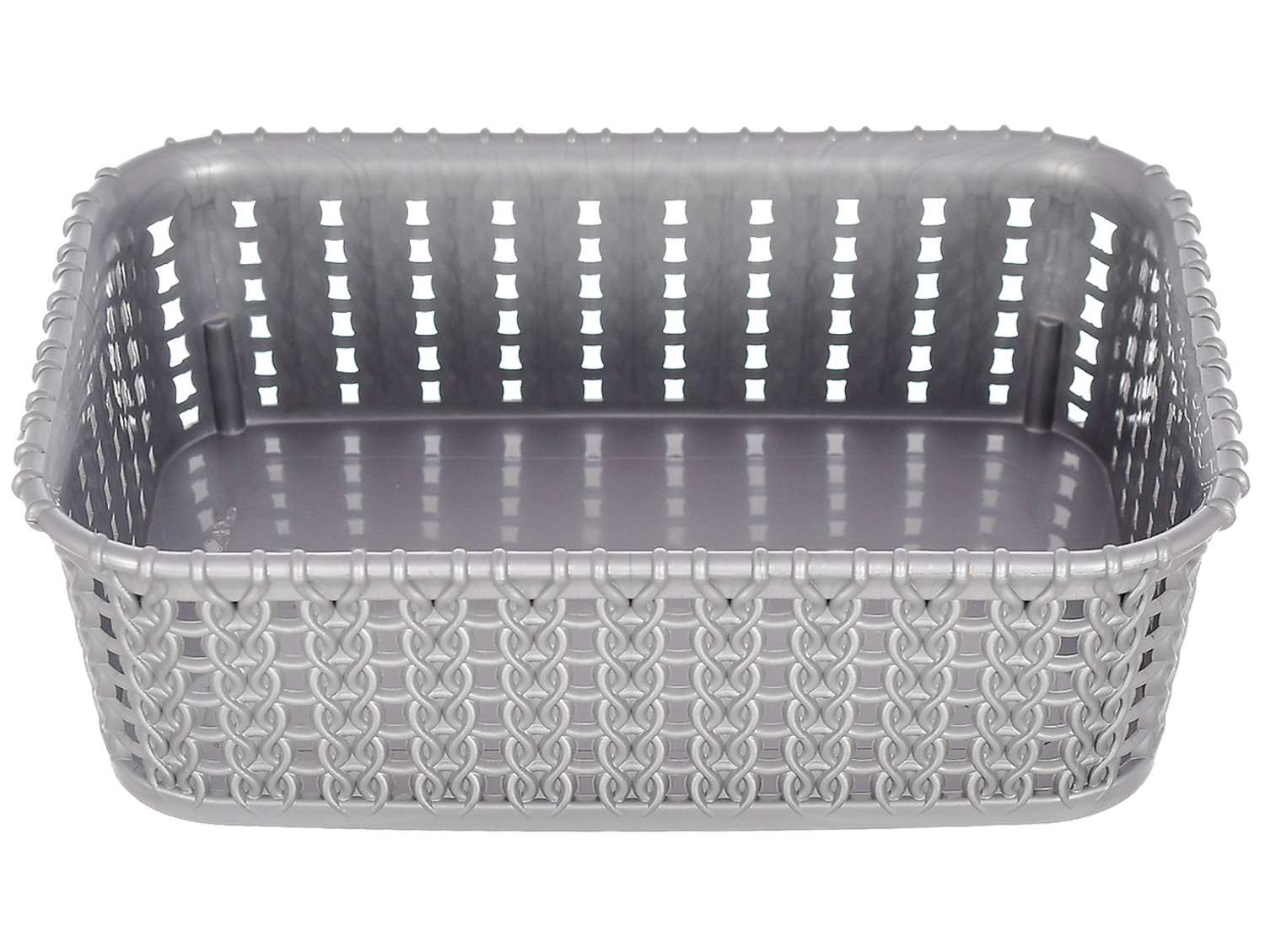 Kuber Industries Multiuses Small M 15 Plastic Tray/Basket/Organizer Without Lid- Pack of 3 (Brown & Grey & Brown) -46KM0129