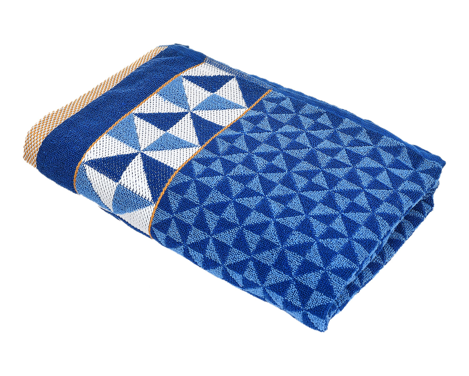 Kuber Industries Multiuses Tringle Printed Soft Cotton Bath Towel, 30