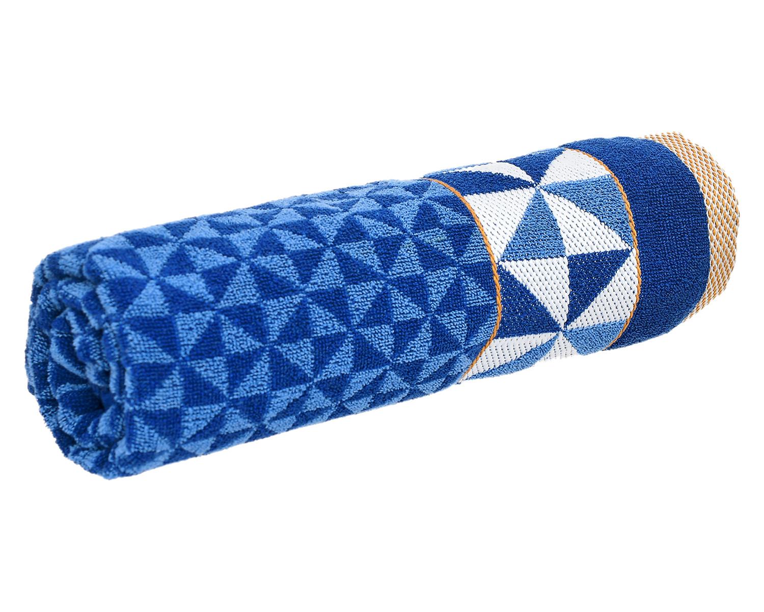 Kuber Industries Multiuses Tringle Printed Soft Cotton Bath Towel, 30