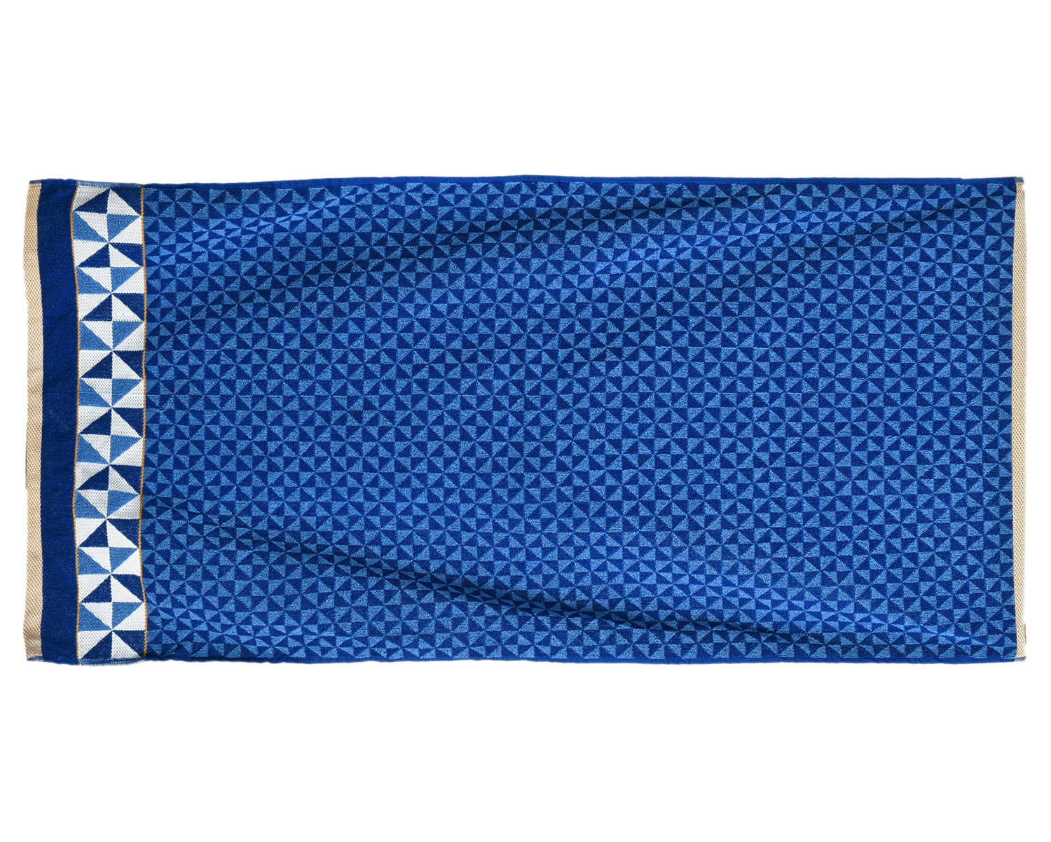Kuber Industries Multiuses Tringle Printed Soft Cotton Bath Towel, 30