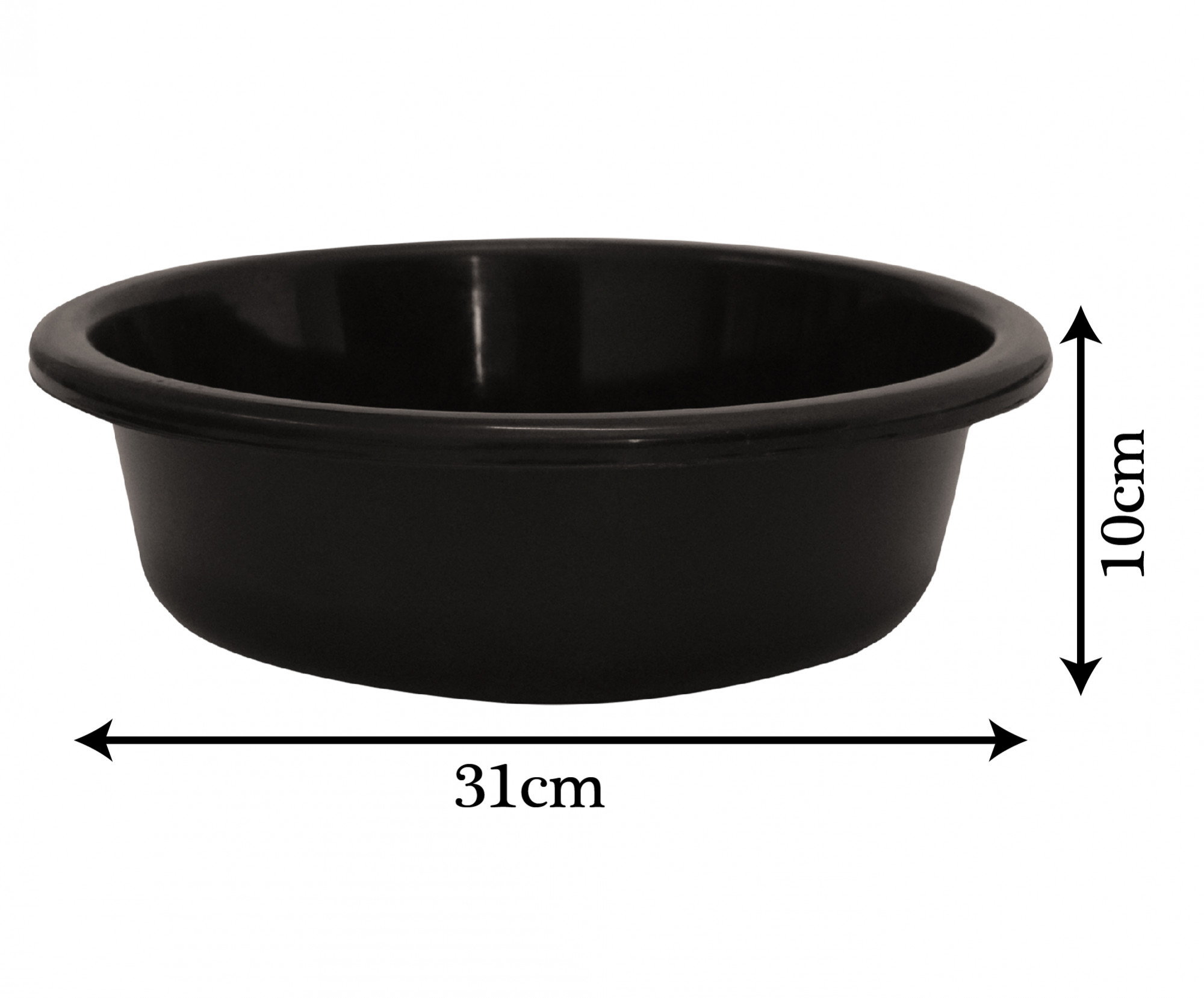 Kuber Industries Multiuses Unbreakable Plastic Knead Dough Basket/Basin Bowl For Home & Kitchen 6 Ltr (Black)