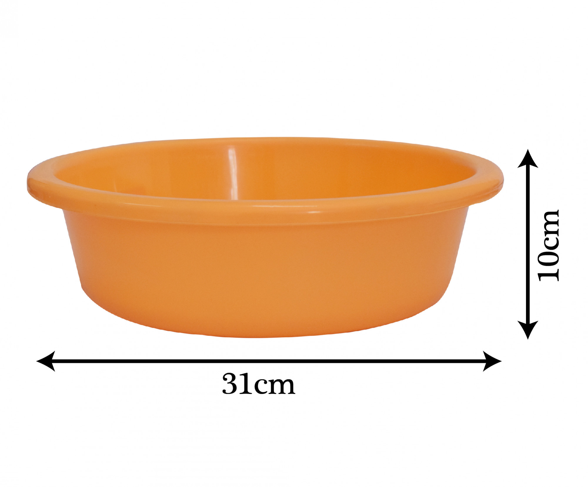Kuber Industries Multiuses Unbreakable Plastic Knead Dough Basket/Basin Bowl For Home & Kitchen 6 Ltr- Pack of 2 (Black & Yellow)