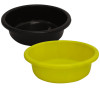 Kuber Industries Multiuses Unbreakable Plastic Knead Dough Basket/Basin Bowl For Home &amp; Kitchen 6 Ltr- Pack of 2 (Black &amp; Green)
