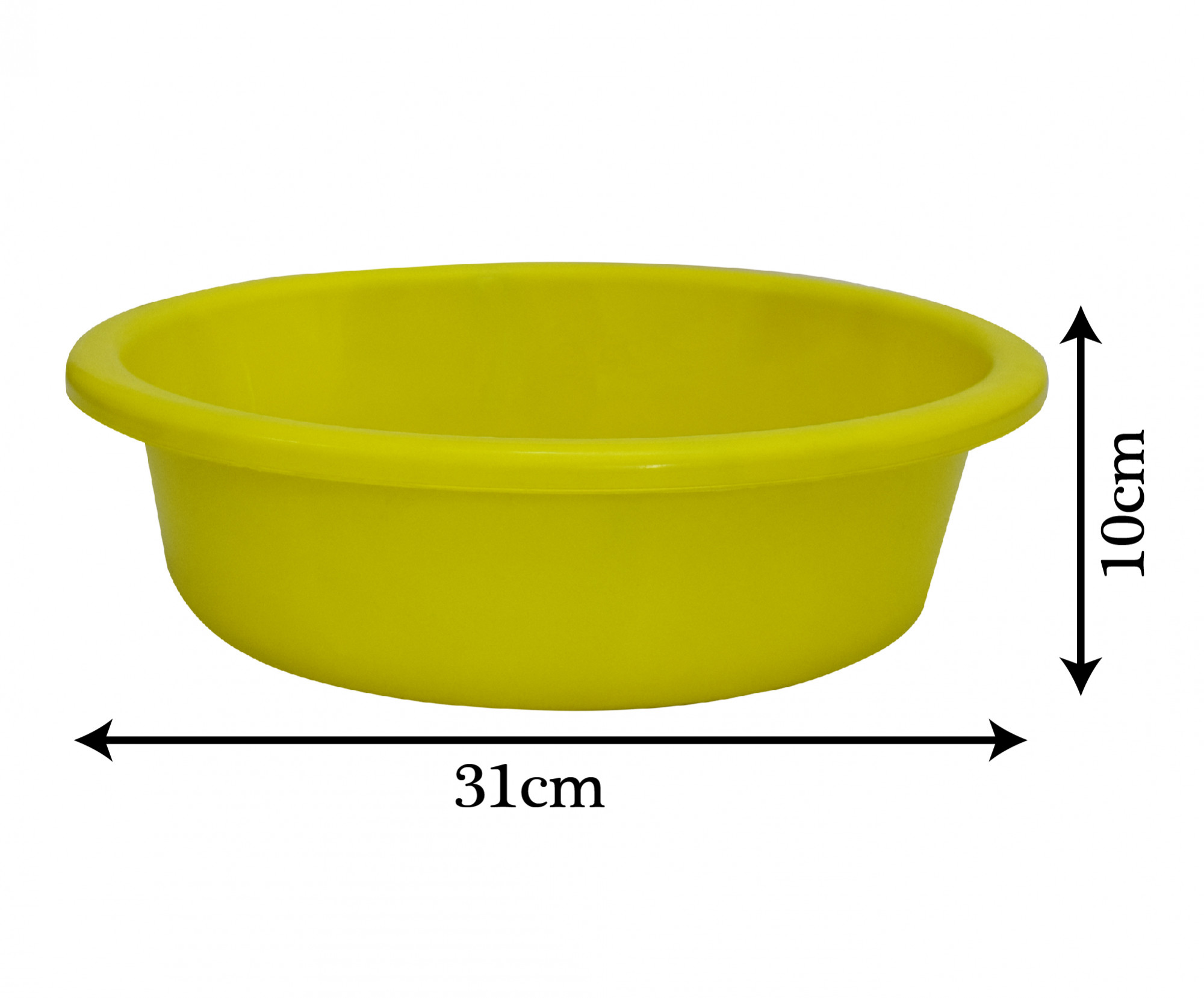 Kuber Industries Multiuses Unbreakable Plastic Knead Dough Basket/Basin Bowl For Home & Kitchen 6 Ltr- Pack of 2 (Black & Green)