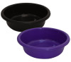 Kuber Industries Multiuses Unbreakable Plastic Knead Dough Basket/Basin Bowl For Home &amp; Kitchen 6 Ltr- Pack of 2 (Black &amp; Purple)