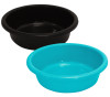 Kuber Industries Multiuses Unbreakable Plastic Knead Dough Basket/Basin Bowl For Home &amp; Kitchen 6 Ltr- Pack of 2 (Black &amp; Sky Blue)