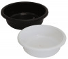 Kuber Industries Multiuses Unbreakable Plastic Knead Dough Basket/Basin Bowl For Home &amp; Kitchen 6 Ltr- Pack of 2 (Black &amp; White)
