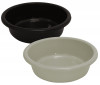 Kuber Industries Multiuses Unbreakable Plastic Knead Dough Basket/Basin Bowl For Home &amp; Kitchen 6 Ltr- Pack of 2 (Black &amp; Grey)