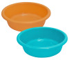 Kuber Industries Multiuses Unbreakable Plastic Knead Dough Basket/Basin Bowl For Home &amp; Kitchen 6 Ltr- Pack of 2 (Yellow &amp; Sky Blue)