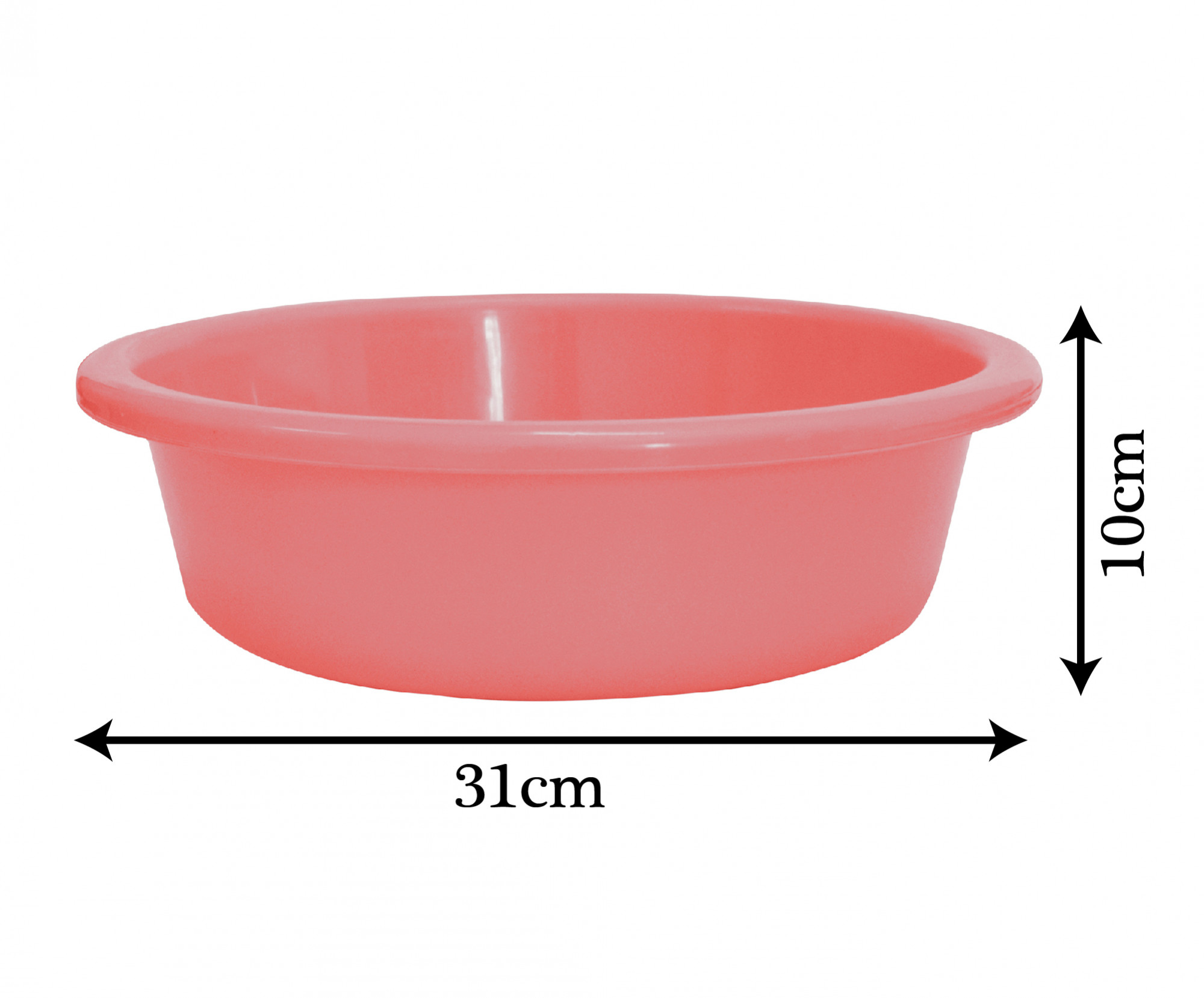 Kuber Industries Multiuses Unbreakable Plastic Knead Dough Basket/Basin Bowl For Home & Kitchen 6 Ltr- Pack of 2 (Yellow & Light Pink)