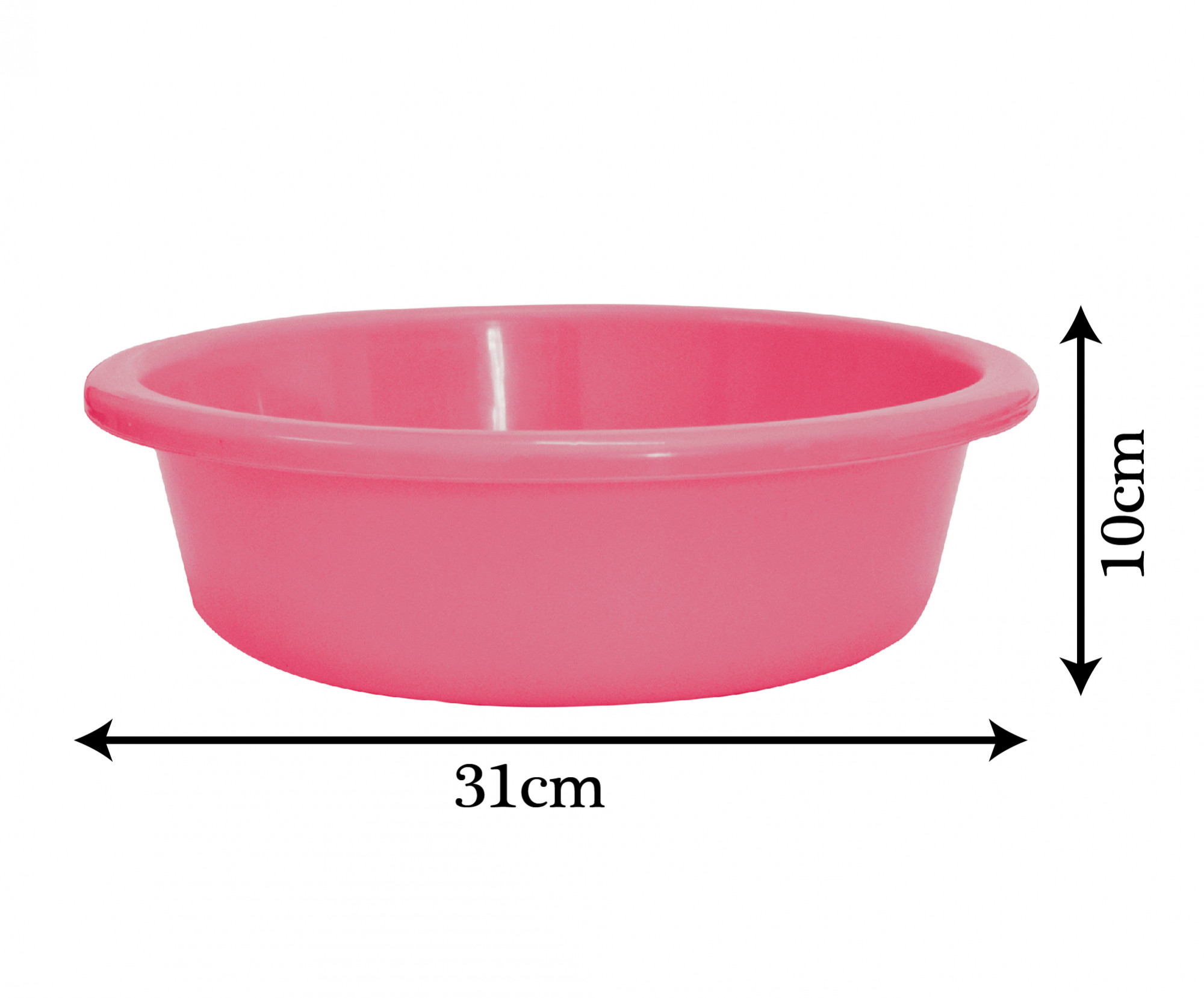 Kuber Industries Multiuses Unbreakable Plastic Knead Dough Basket/Basin Bowl For Home & Kitchen 6 Ltr- Pack of 2 (Yellow & Pink)