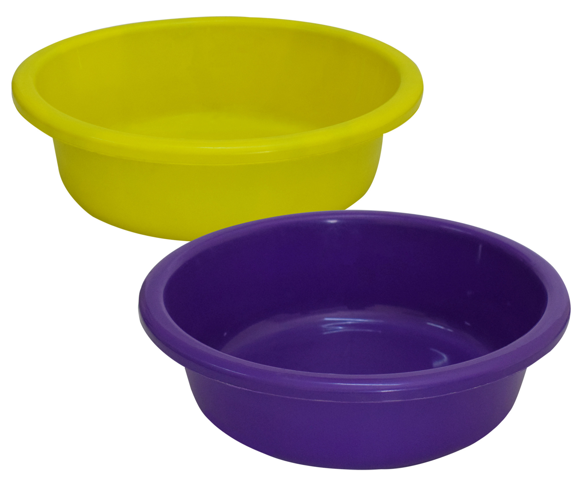 Kuber Industries Multiuses Unbreakable Plastic Knead Dough Basket/Basin Bowl For Home & Kitchen 6 Ltr- Pack of 2 (Green & Purple)