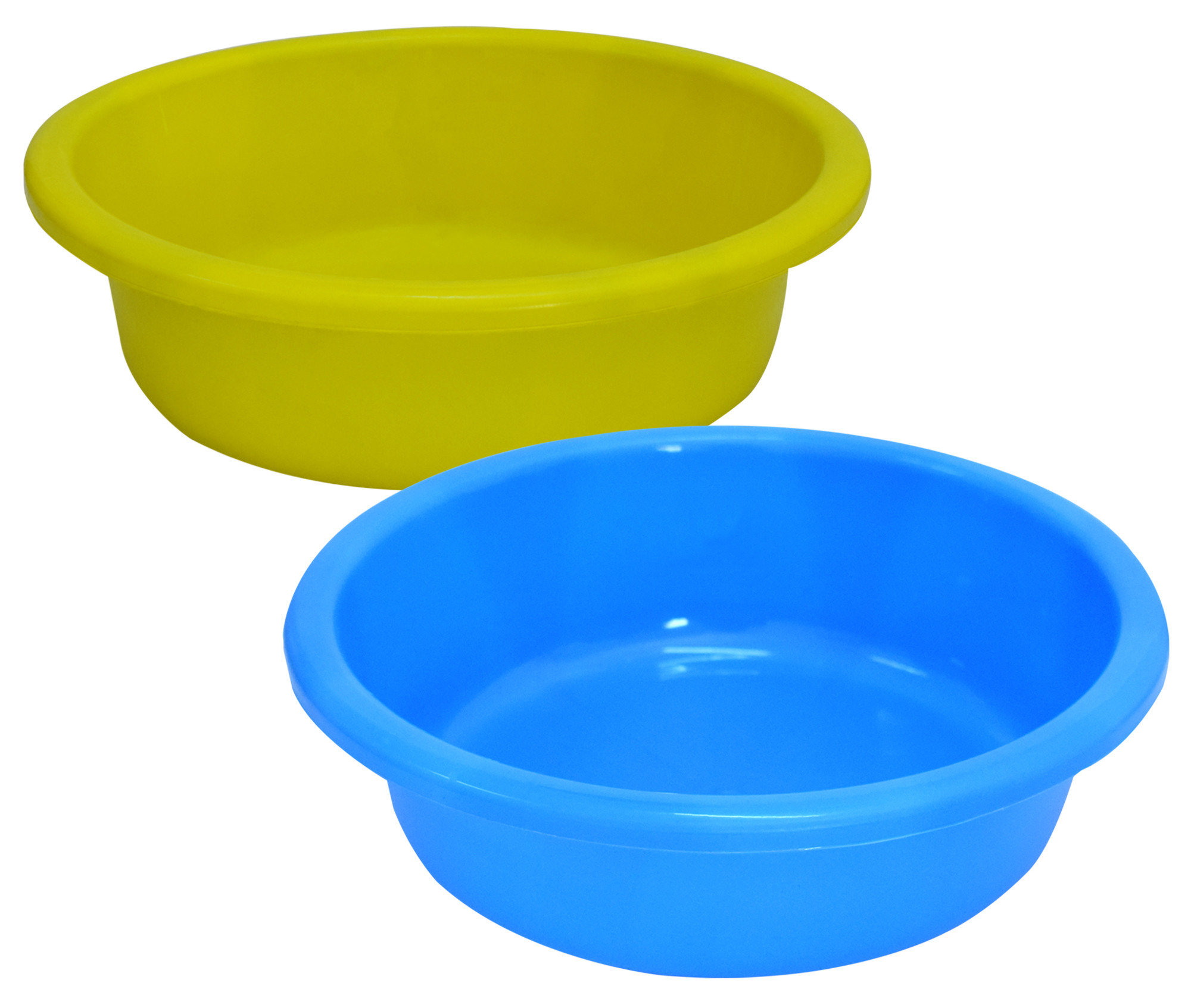 Kuber Industries Multiuses Unbreakable Plastic Knead Dough Basket/Basin Bowl For Home & Kitchen 6 Ltr- Pack of 2 (Green & Blue)