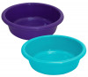 Kuber Industries Multiuses Unbreakable Plastic Knead Dough Basket/Basin Bowl For Home &amp; Kitchen 6 Ltr- Pack of 2 (Purple &amp; Sky Blue)